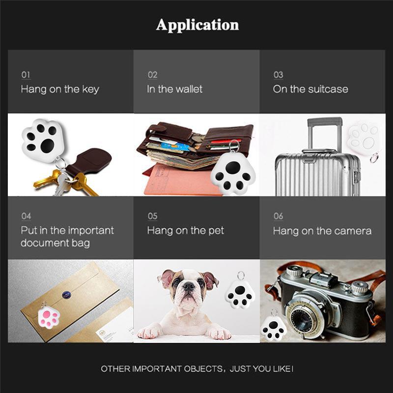 Mini Fashion Smart GPS Tracker, Cute Anti-lost Alarm Tag, BT 4.0 Locator Compatible with iOS & Android for Bag, Wallet, Key