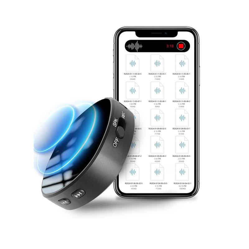 64GB Digital Recorder, Voice-activated Recording, 3-in-1 Portable Recording Device, Magnetic Recording Device With Speakers, Instant Playback And Headphone Playback, Suitable For Lectures, Conferences And Classes Audio