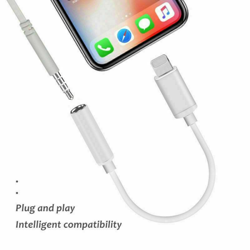 Apple Lightning to 3.5mm Headphone Jack Adapter for iPhone 7 8 PLUS X Xs Max