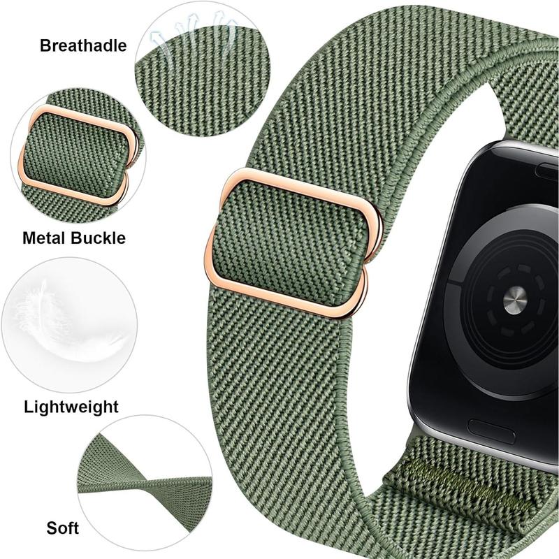 22 Pack Stretchy Nylon Band Compatible with Apple Watch Band 38mm 40mm 41mm 42mm 44mm 45mm 46mm Women Men, Adjustable Sport Elastic Replacement Strap for iWatch Series 10 9 8 7 6 5 4 3 2 1 SE