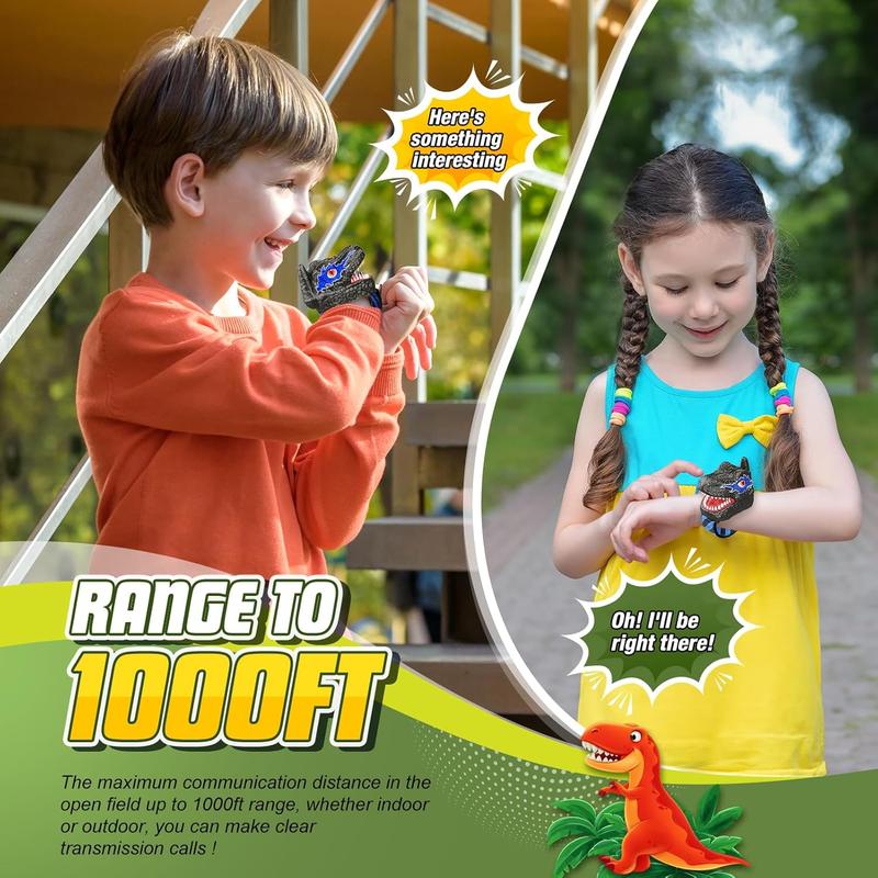 Dinosaur Walkie Talkies for Kids Ages 3-8: Christmas Birthday Gifts Walkie Talkies Toys for 3 4 5 6 7 8 Year Old Boys Girls Outdoor Camping Toy Games for Boy Girl Kid  Age 3-5 5-7 6-8