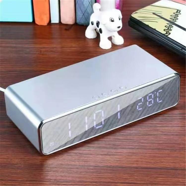Wireless charger with LED alarm clock and thermometer three-in-one stylish control design is suitable for home or office use. Electronic Smartphone wireless charger Cellphone Cellphone wireless  charger