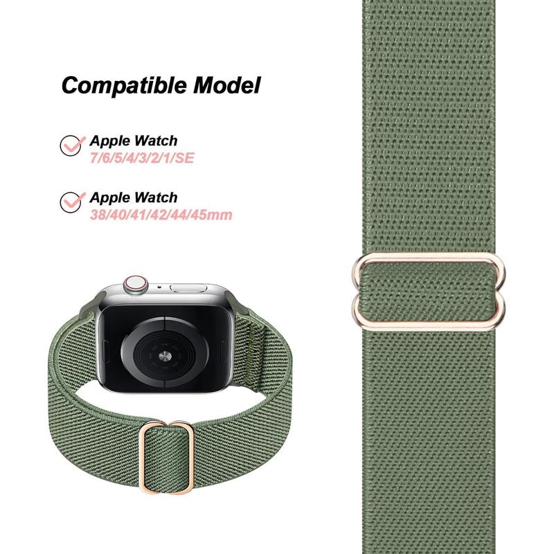 22 Pack Stretchy Nylon Band Compatible with Apple Watch Band 38mm 40mm 41mm 42mm 44mm 45mm 46mm Women Men, Adjustable Sport Elastic Replacement Strap for iWatch Series 10 9 8 7 6 5 4 3 2 1 SE