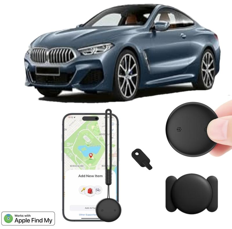 GPS Tracker for Vehicles, Mini Hidden Car Tracker with Magnetic Case, Real Time Car Locator, Anti-lost Car Tracker,Smart Tag works with iOS (Only) Find My, Waterproof,Easy to Use,No Hidden Fee,-Black