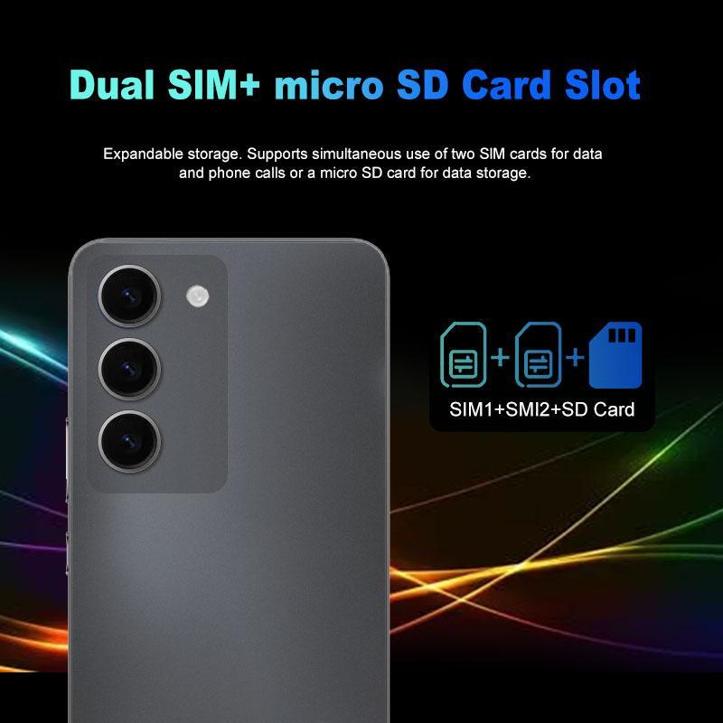 F100 Phone for Android, 1 Count Smartphone with 2GB Ram + 64GB Rom, 6.56-inch Large Screen, 3200 Mah Large Battery Front and Rear Camera, Mobile Cellphone, Android Phones