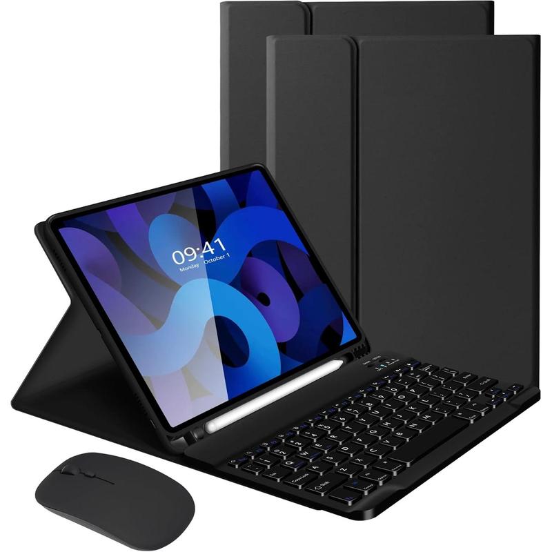 Keyboard Case with  for iPad Air 11-inch (M2) 2024 & iPad Pro 11 inch (4th 3rd 2nd 1st Generation), Detachable  Case with Pencil Holder for 10.9