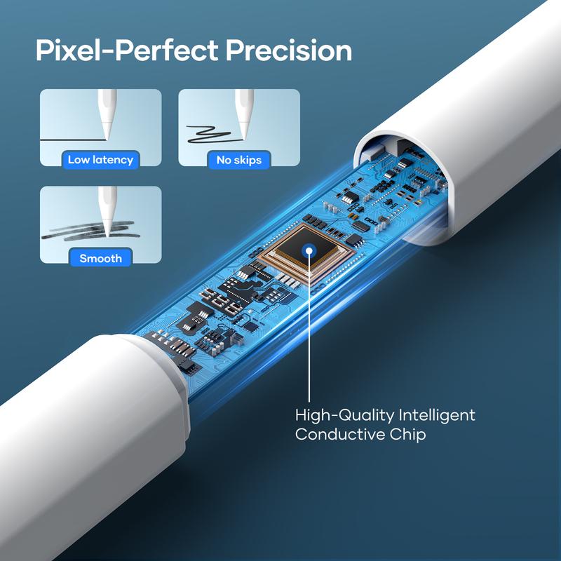 Stylus Pen for iPad 9th&10th 5 Mins Fast Charging Active Pencil for 2018-2023 iPad Air 3 4 5 iPad 6 7 8 9 10, Mini 5 6, Pro 11
