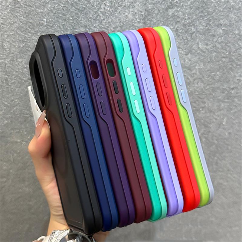Magnetic Neon Color Matte Translucent Armor Shockproof Case For iPhone 16 13 12 14 15 Pro Max For Magsafe Wireless Charge Cover