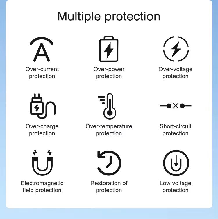 Portable charger, 8000mAh mini ultra-compact portable mobile phone charger equipped with Type-C conversion interface, mini emergency power Pod, suitable for iPhone 14 13 12, iPad, AirPods fast charging professional direct sales