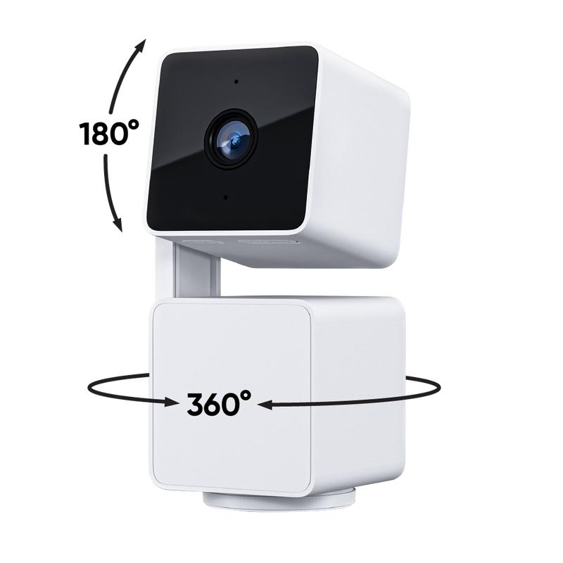 Wyze Cam Pan v3   #1 Security Camera on TikTok! Wired, Indoor Outdoor Pan Tilt Zoom (PTZ) Camera with 360 Degree Motion Tracking, Color Night Vision