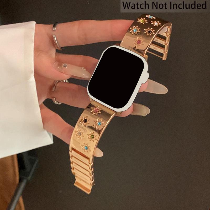 Watch Band (Band Only), 1 Count Watch Band for iWatch Series 9 8 7 6 5 4 3 2 1 SE, Stainless Steel Watch Band for Smart Watch