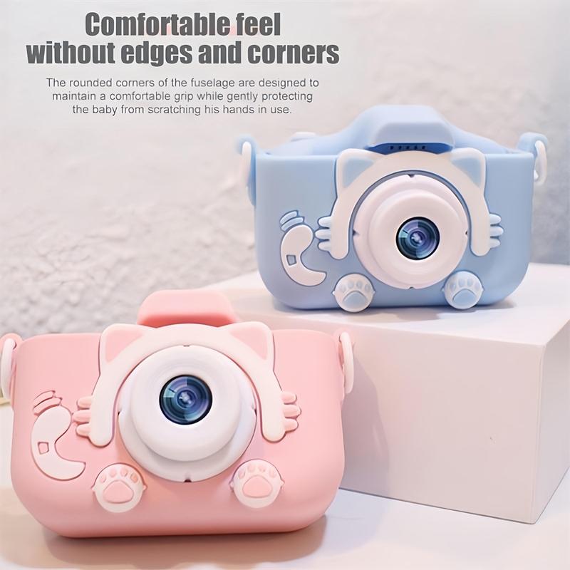 Cute Cat Design Digital Camera, 8x Zoom Camera with Built-in 5 Games, HD Camera with Screen Background, Camera Toy for Boys & Girls