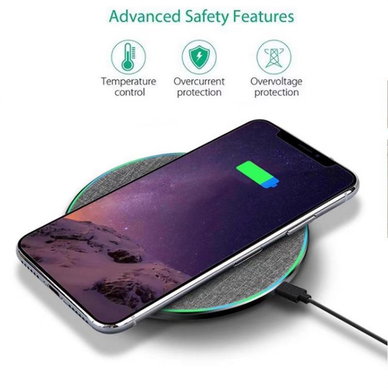 15W Wireless Charger, Wireless Charging Pad with Cable, Fast Charging Station for iPhone 15 14 13 12 11 Pro Max Samsung Xiaomi