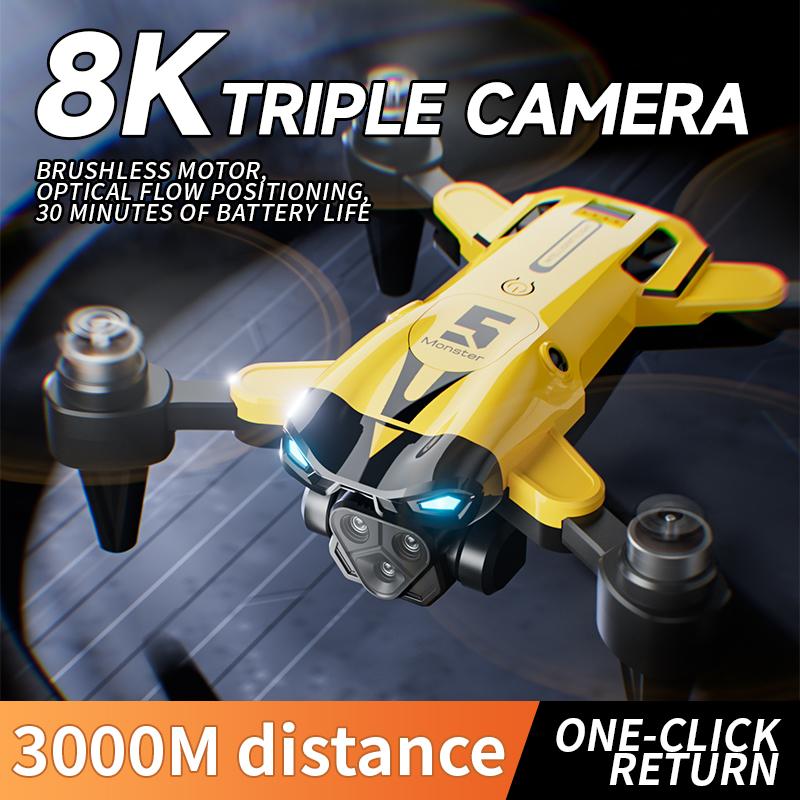 8K drone support wifi control and Gesture photography Small size, easy to carry  360° flip come with a battery Camera Crystal WiFi PanTilt Mini Wireless wireless trail
