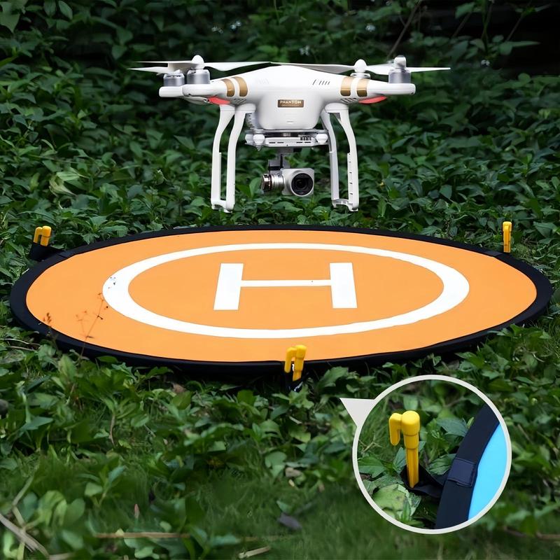Double-Sided Waterproof Landing Pad for Drone, 1 Count Foldable Drone Landing Pad, Universal Drone Accessories for DJI Spark Mavic Pro Phantom 2 3 4 Pro Inspire 2 1 3DR Solo