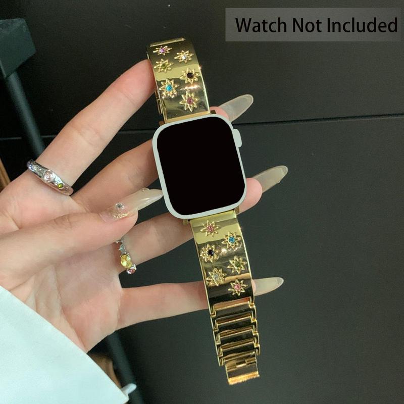Watch Band (Band Only), 1 Count Watch Band for iWatch Series 9 8 7 6 5 4 3 2 1 SE, Stainless Steel Watch Band for Smart Watch