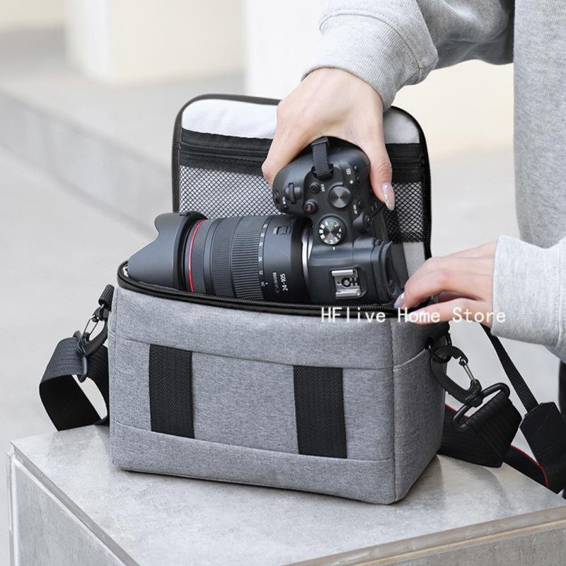 Waterproof Nylon Shoulder Camera Bag SLR Camera Bag For Sony Lens Bag Canon Nikon B500 P900 D90 D750 D7000 Smartphone