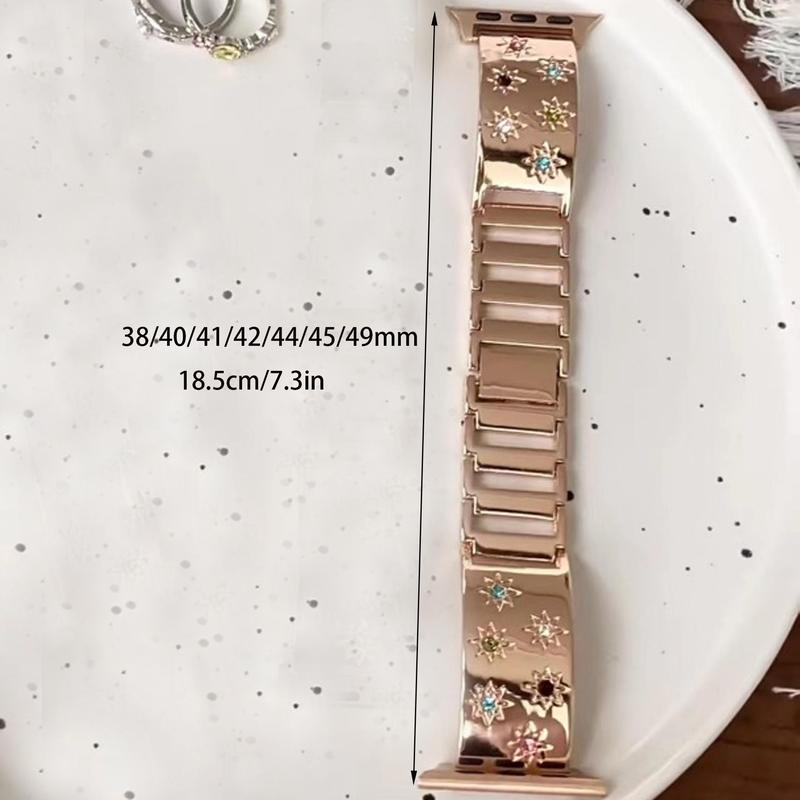 Watch Band (Band Only), 1 Count Watch Band for iWatch Series 9 8 7 6 5 4 3 2 1 SE, Stainless Steel Watch Band for Smart Watch