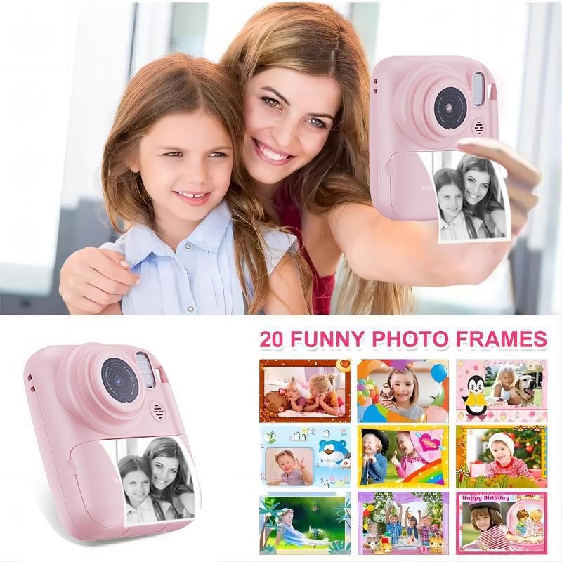 Children Instant Print Photo Kids Camera Digital Camera for Kids Photography Thermal Printer Video Baby Interesting Diy Christmas Gift,valentine Durable polaroidpictures print camera