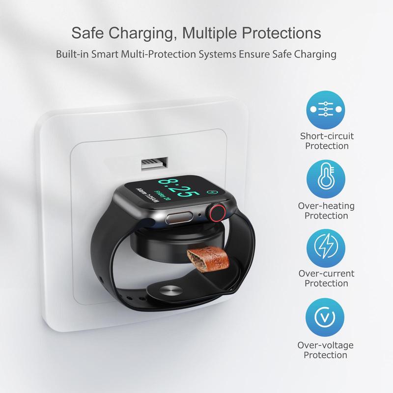 Compact iWatch USB Charger, Charger for iWatch, Travel Cordless Charger with Light Weight Magnetic Quick Charge for iWatch Series Ultra2 Ultra SE2 SE 9 8 7 6 5 4 3 2 1