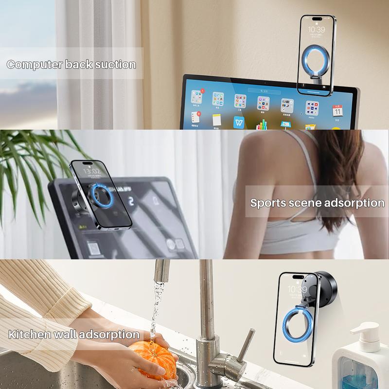 360° Rotatable Magnetic Car Phone Holder Mount, Electric Vacuum Adsorption, Magnetic Phone Stand, Smartphone Holder, Magnetic Suction for Car Windshield, Dashboard,Kitchen, Office, Universal Car Accessories