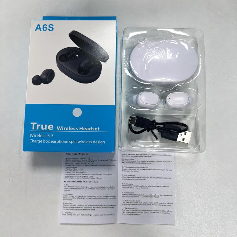 Wireless Headphones with Ultra-long Battery Life, 1 Box High Sound Quality Earbuds for Apple, Xiaomi, Huawei, In-ear Gaming Headset, Touch Control Bluetooth-compatible Earphones