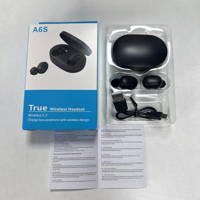 Wireless Headphones with Ultra-long Battery Life, 1 Box High Sound Quality Earbuds for Apple, Xiaomi, Huawei, In-ear Gaming Headset, Touch Control Bluetooth-compatible Earphones