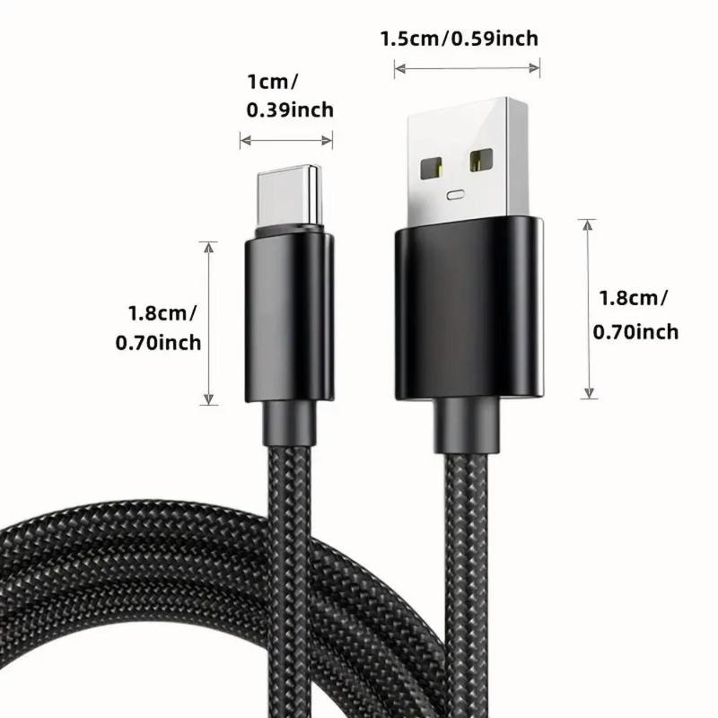 USB Type C Cable, 1 Count Fast Charging Data Cable, Smartphones Charger Cable Cords for Samsung Xiaomi Vivo OPPO Redmi