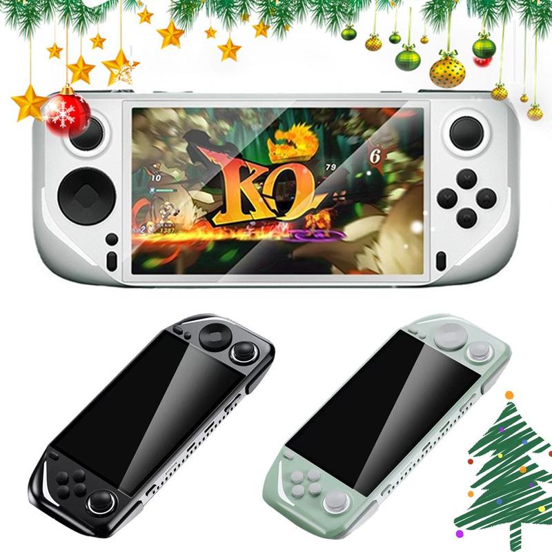 GAMEMT E6 Retro Handheld Game Console, 1 Count 5 Inches IPS Full Laminating Screen Games Consoles, 5000mAh Long Battery Life Handheld Gaming Console, Game Peripherals