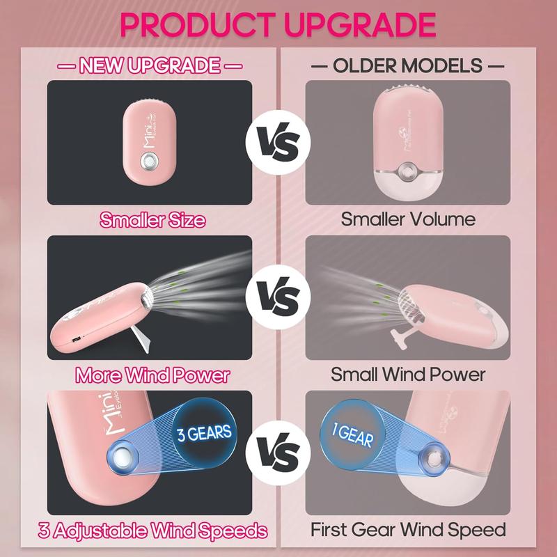 Mini Eyelash Fan Brushes Mini Lash Fan for Eyelash Extension Portable Lash Fan Dryer with 2PCS Brushes 3 Speed Eyelash Extension Supplies pixi  blush