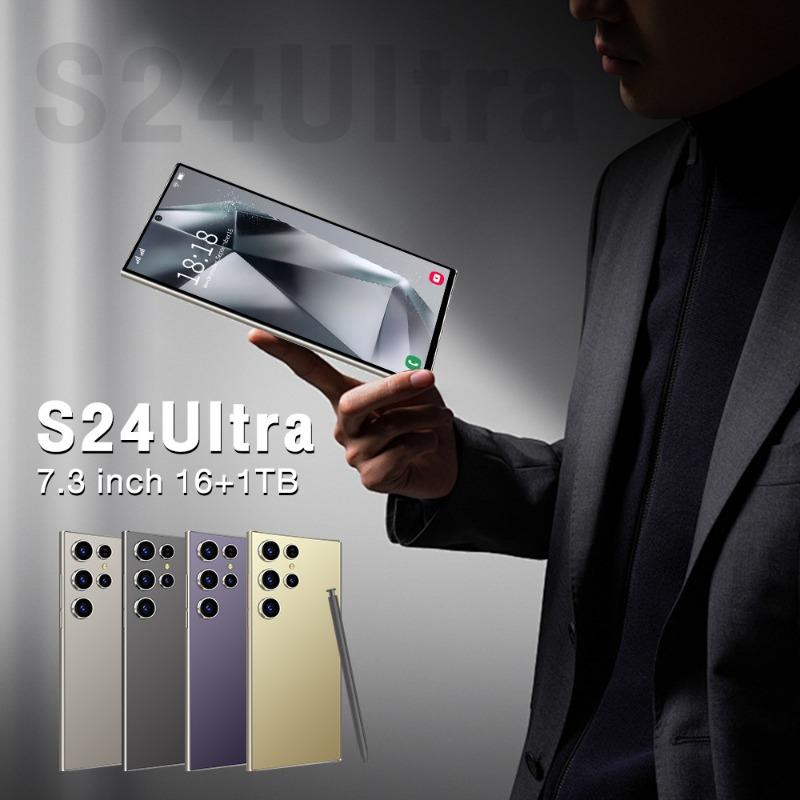 2024 New S24Ultra Global Edition Face ID 7.0-inch Smartphone 4G 5G Phone 3GB+16GB Phone 7000mAh Android Phone Global Edition Cellars