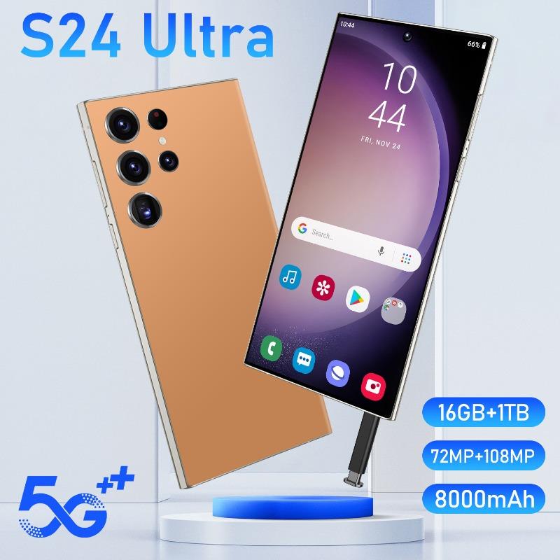 2024 New S24Ultra Global Edition Face ID 7.0-inch Smartphone 4G 5G Phone 3GB+16GB Phone 7000mAh Android Phone Global Edition Cellars