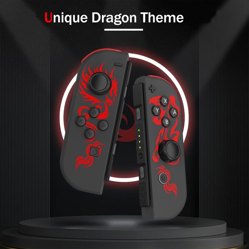 JORREP for Nintendo Switch Controller, Dragon Controllers for Switch Lite OLED, Replacement Controllers with Dual Vibration Wake-up nintendo switch