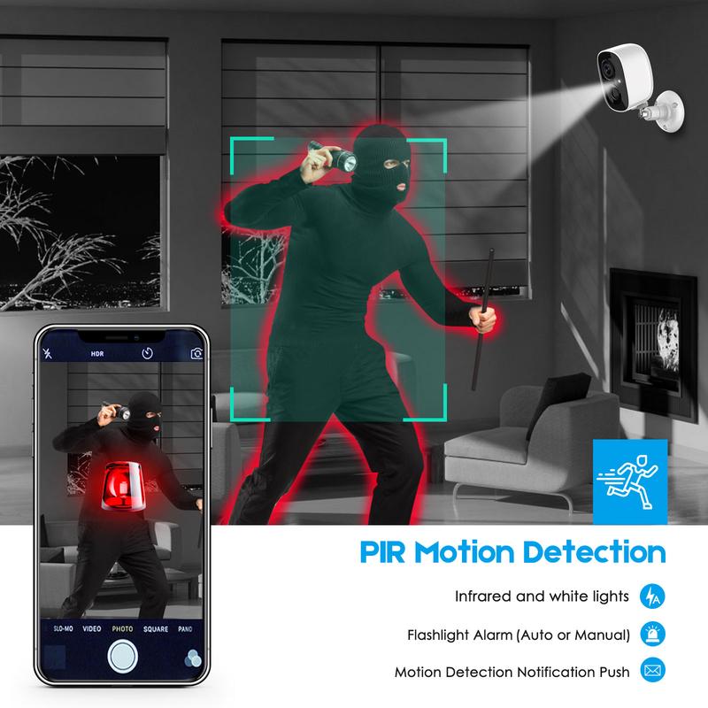Solar Security Cameras Outdoor, 2K Battery Powered WiFi Bluetooth Surveillance Wireless Outdoor Cameras for Home Security System, Night Vision, Motion Detection, 2-Way-Talk, IP65 Weatherproof Monitoring cctvcamera camara wifi