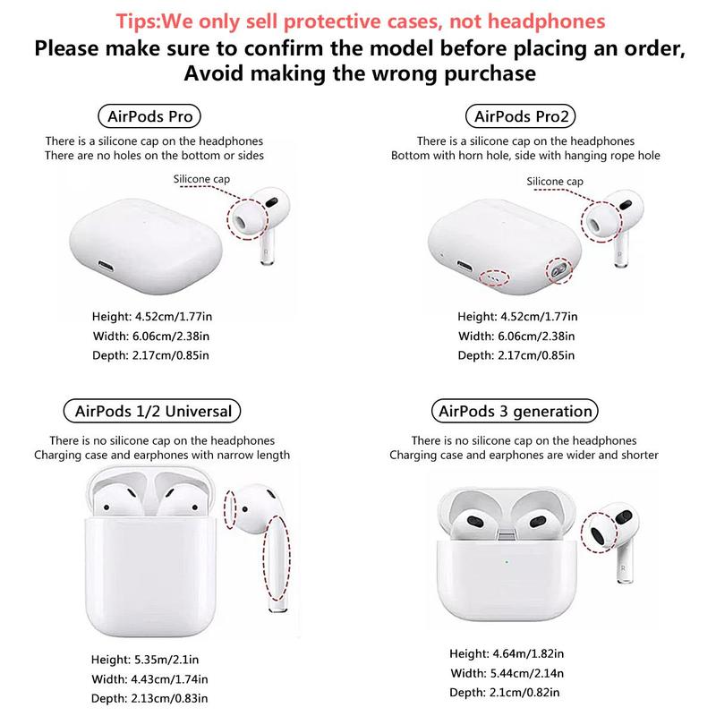 Fashion Butterfly Pattern Earphone Case with Pendant, 1 Count Decorative Earphone Protector Cover, Earphone Accessories Compatible with AirPods