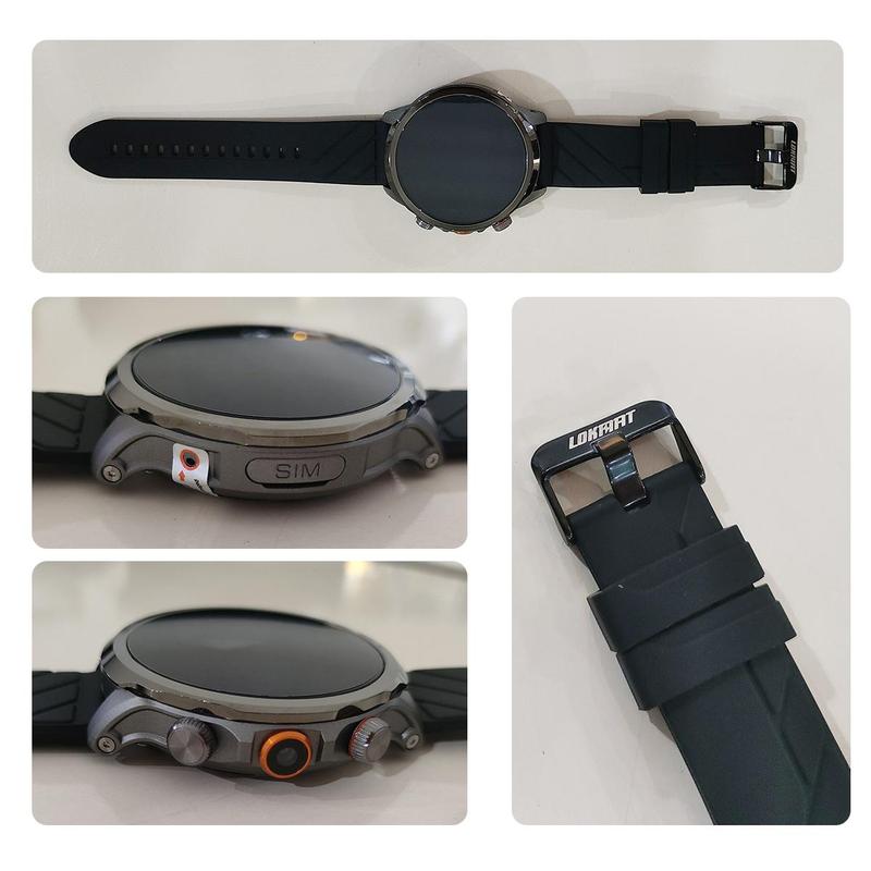 LOKMAT Smart Watch, Fashionable Digital Watch, Multifunctional Sports Watch with Voice Recording, Camera, GPS, Music Player, Phone Call Function