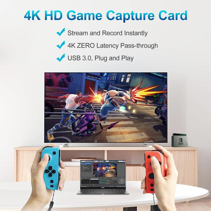 Summer HDMI To USB 3.0 Capture Card with Microphone, High Definition Video Recording Card for Game, USB 3.0 To HDMI Video Capture Card For Xbox, Computer, Laptop, VCR, DVD Player, Laptop, Camera, Audio & Video Accessories