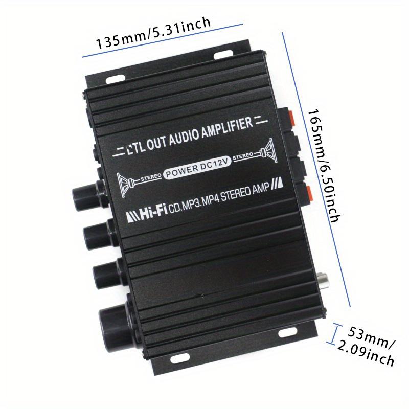 AK-390 Car Home Power Amplifier MP3 Home Audio Power Amplifier with MIC RCA USB SD FM HiFi Stereo Amplifiers amplifier