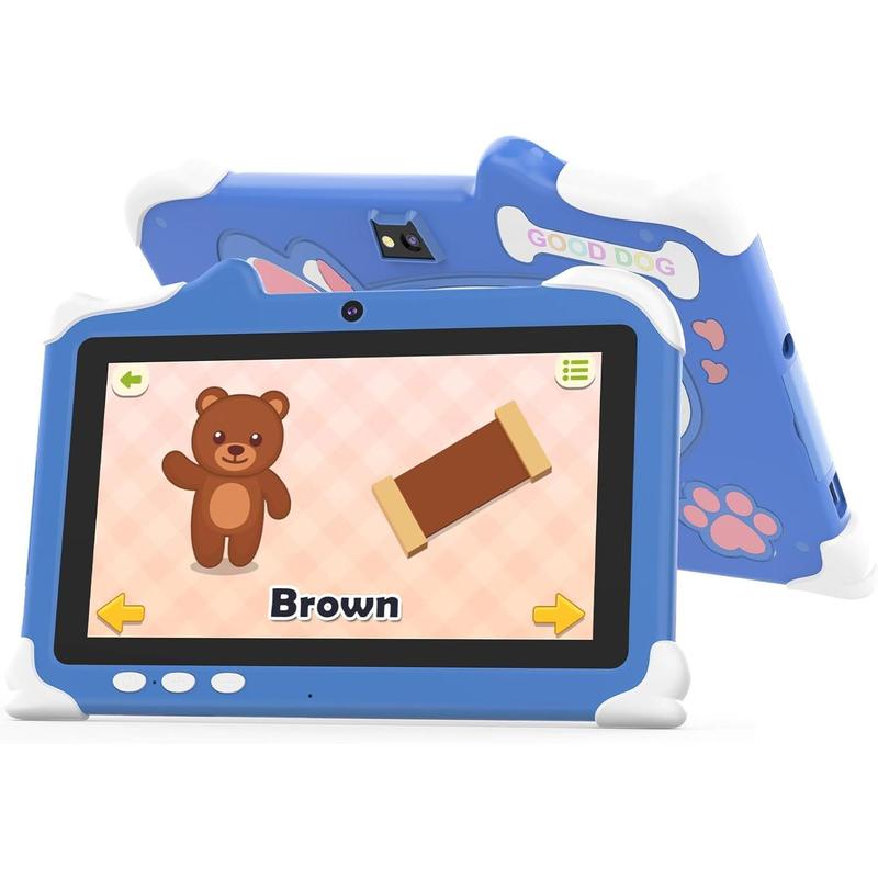 Tablet, 7 inch Android 12 Tablet for , 4GB RAM 32GB ROM 512GB Expandable  Tablet with Shockproof Case, Parental Control, Dual Camera,  IWAWA App Pre-Installed 2.4G 5G WiFi 6 Tablet