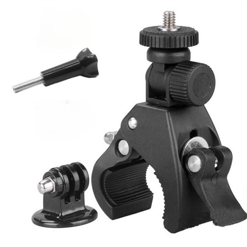 Motorcycle Bike Camera Mount, 360 Degree Rotatable Camera Mount, Camera Clip For GoPro Hero