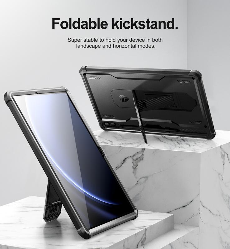 Dexnor Case for Samsung Galaxy Tab S9 FE Plus 12.4 Inch 2023 Built in Screen Protector & Kickstand with Pen Holder Heavy Duty Shockproof Full Body Protective Cover for Galaxy Tab S9 FE+ Case