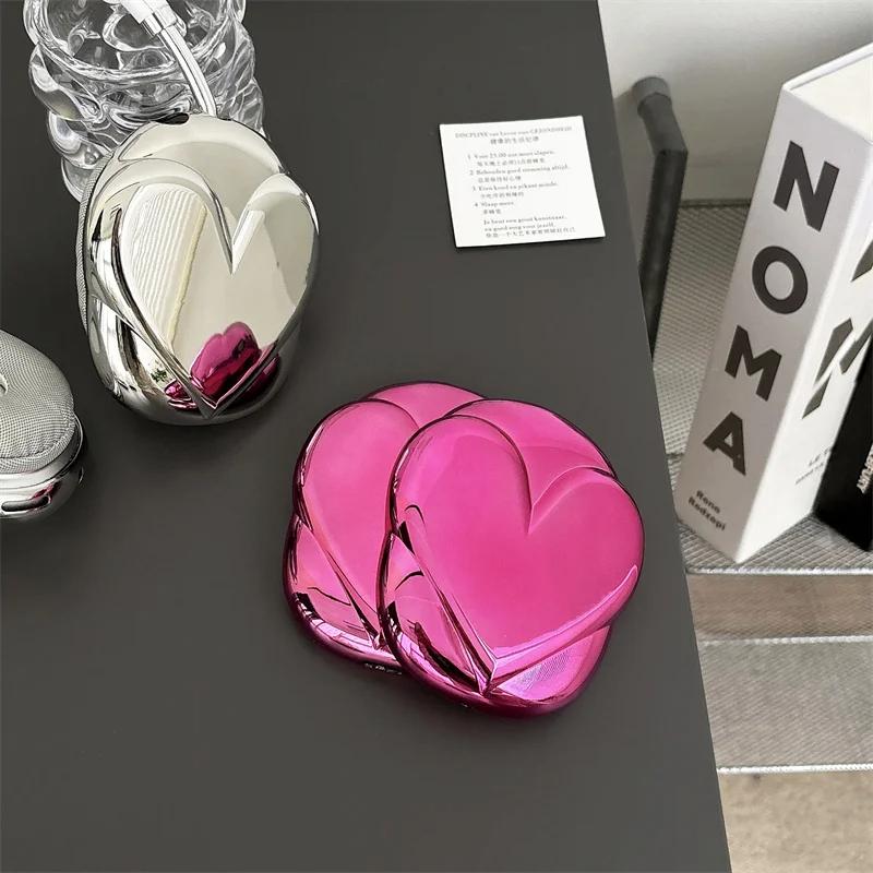 Luxury 3D Love Heart Electroplating Case for Apple Airpods Max Headphones
