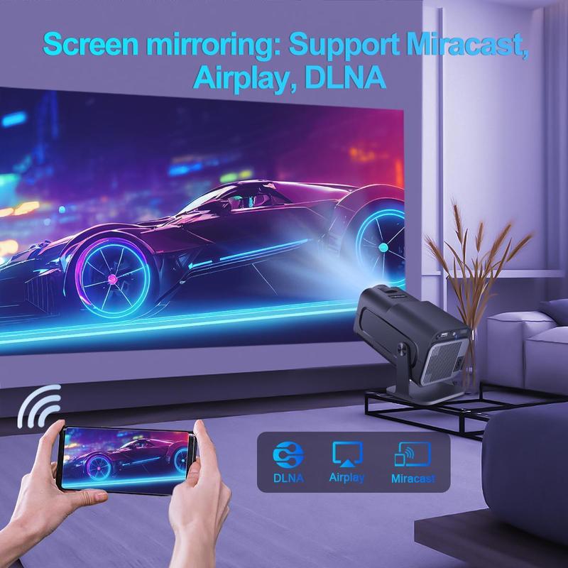 Magcubic Android 11 LCD Projector, 1920*1080P Wifi 6 Portable Projector, 180° Flexible BT 5.0 Home Wireless Projector, Home Theater Projector