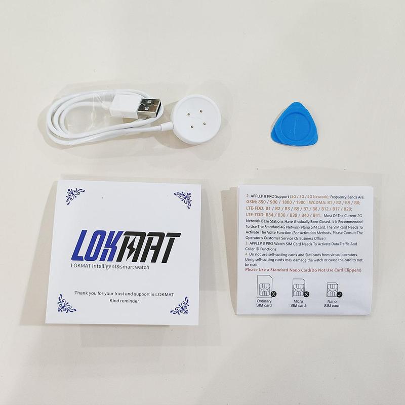 LOKMAT Smart Watch, Fashionable Digital Watch, Multifunctional Sports Watch with Voice Recording, Camera, GPS, Music Player, Phone Call Function
