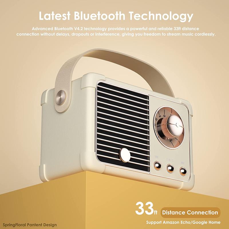 PRUNUS J-999 Retro Bluetooth Speaker Mini Portable USB TF Cassette Classic Style Creative Gift for Outdoor Use and Audio Enjoyment  Vintage