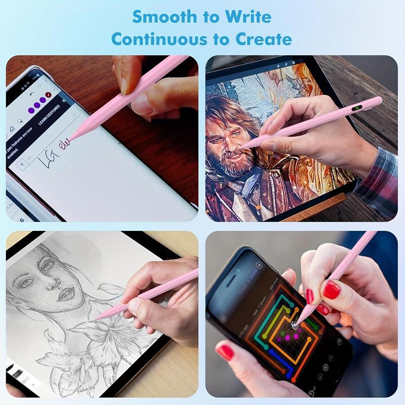 Rechargeable Magnetic Stylus Pen, Portable Rechargeable Stylus Pen with Digital Display, Touch Control Stylus Pencil for iPad & Android Devices