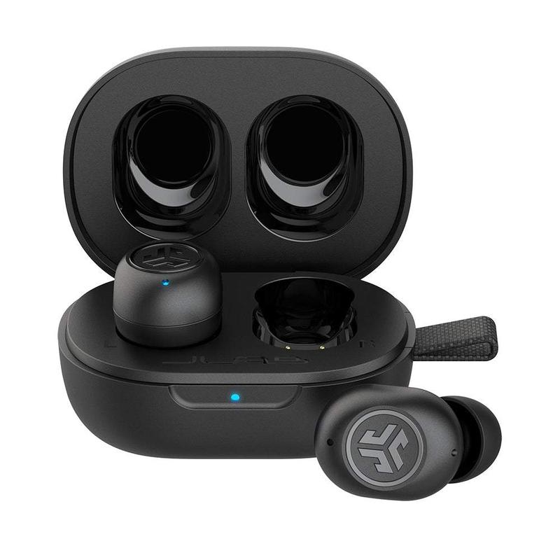 JLab JBuds Mini True Wireless Earbuds, Charging Case, IP55 Sweat Proof, Bluetooth, Be Aware Safety Mode, Customize Sound Controls, Android   iPhone