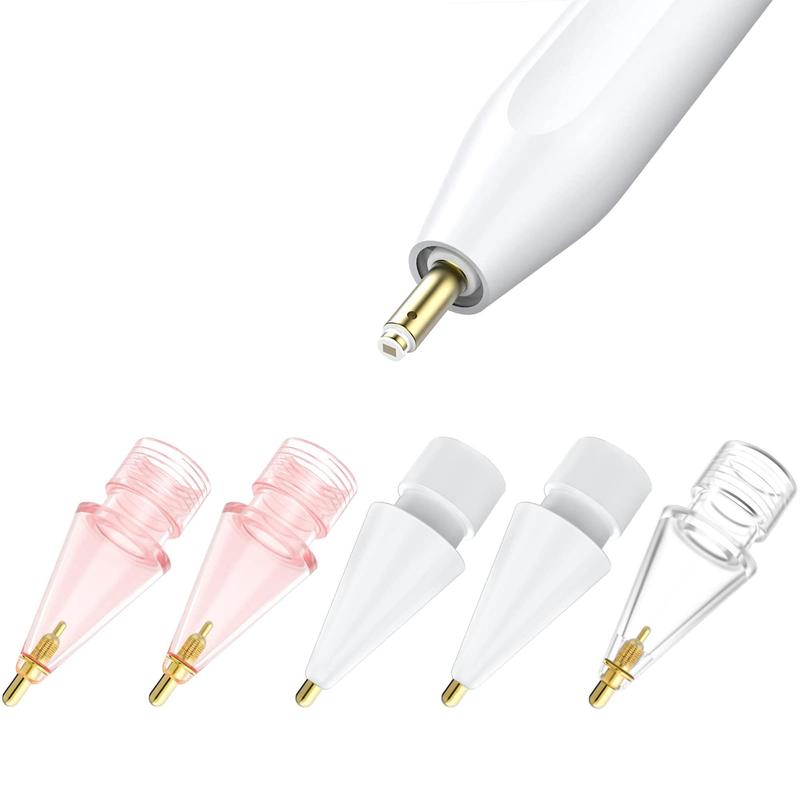 Tablet Pencil Tip Compatible with Apple Pencil 1st & 2nd Generation, Wear-resistant & Non-slip Transparent Pencils Tips, Practical Pencil Tip Accessories