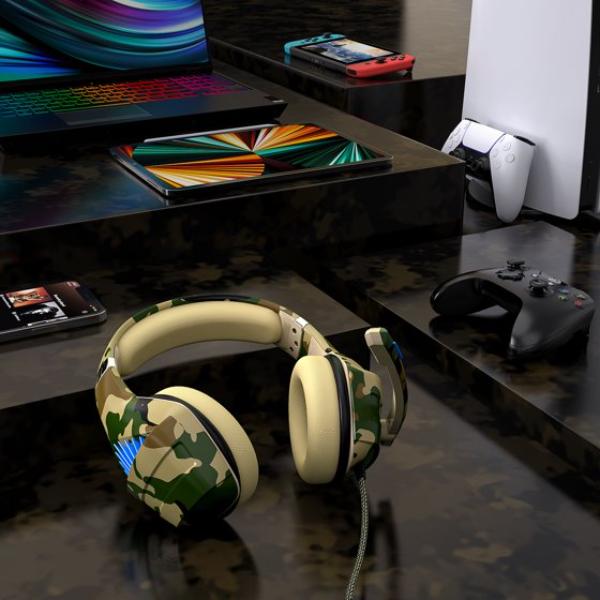 Gaming Headset for PS4 PS5 Xbox One Switch PC with Noise Cancelling Stereo Bass Surround Sound Usb