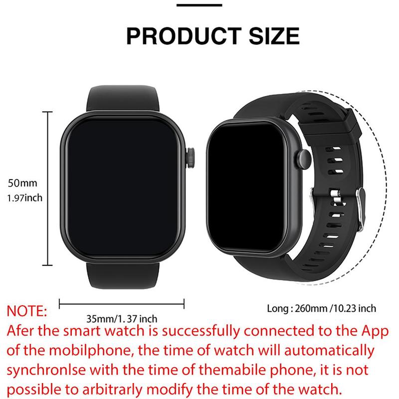 Multifunctional Smart Watch, 1 Count Fashion Digital Watch with Phone Call, Weather Forcast, Music Control, Sports Watch for Women & Men